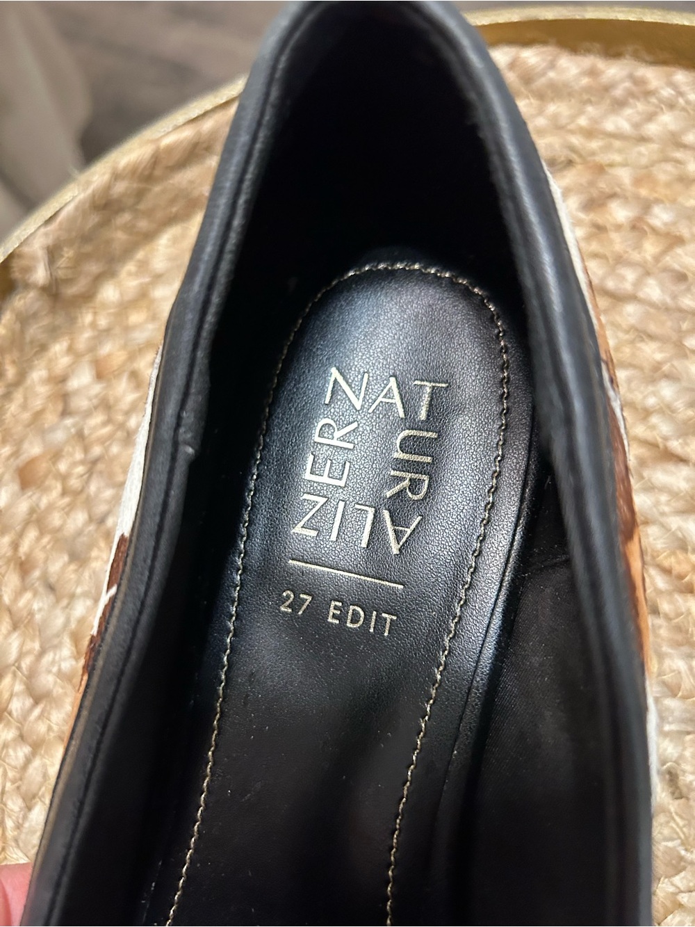 Naturalizer Women’s Leopard-Print Penny Loafers in Brown and Black 11W - Picture 5 of 7